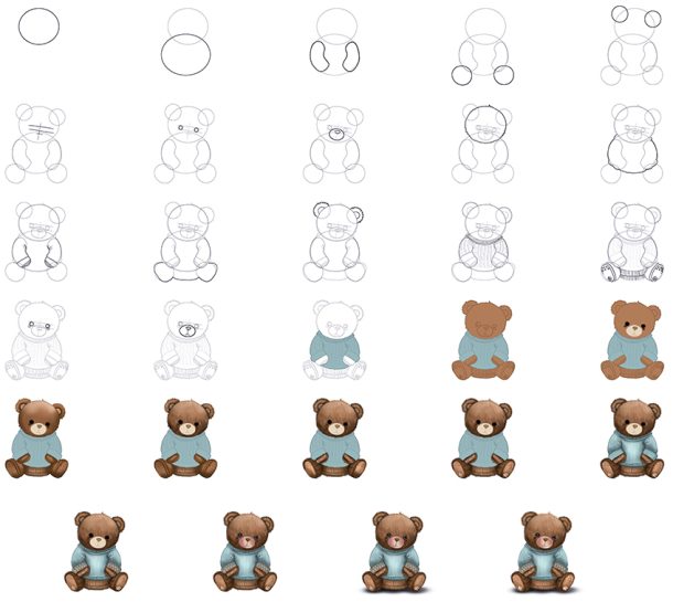 How to Draw a Teddy Bear - Create a Cuddly Teddy Bear Drawing