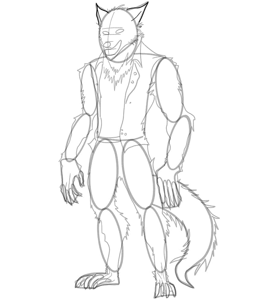 Werewolf Drawing 19