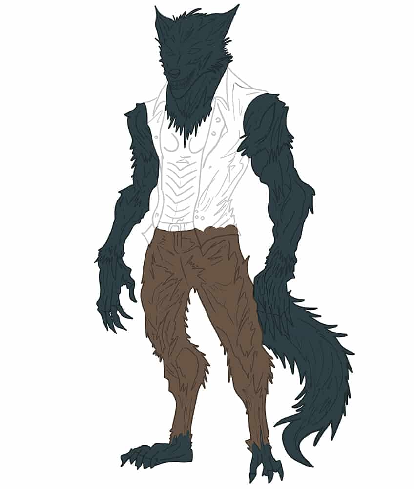 Werewolf Drawing 25