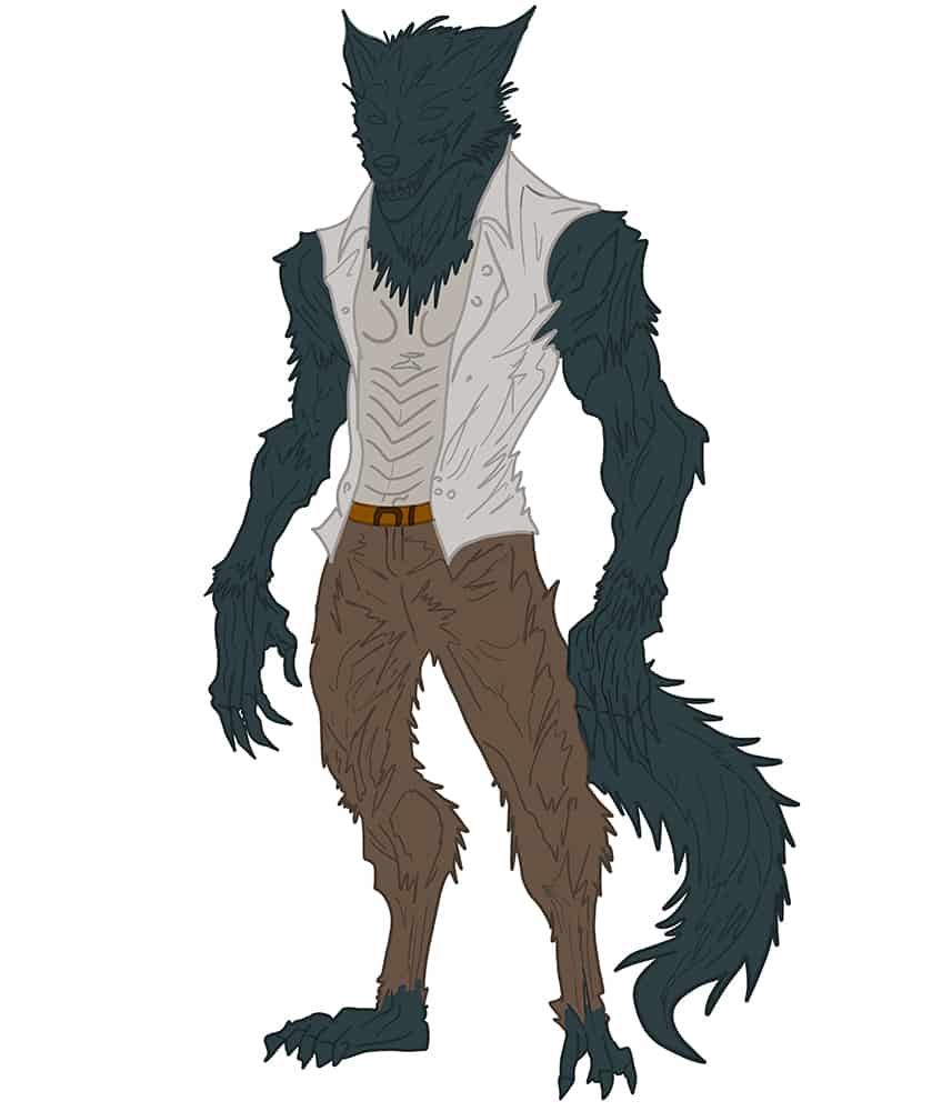 Werewolf Drawing 26