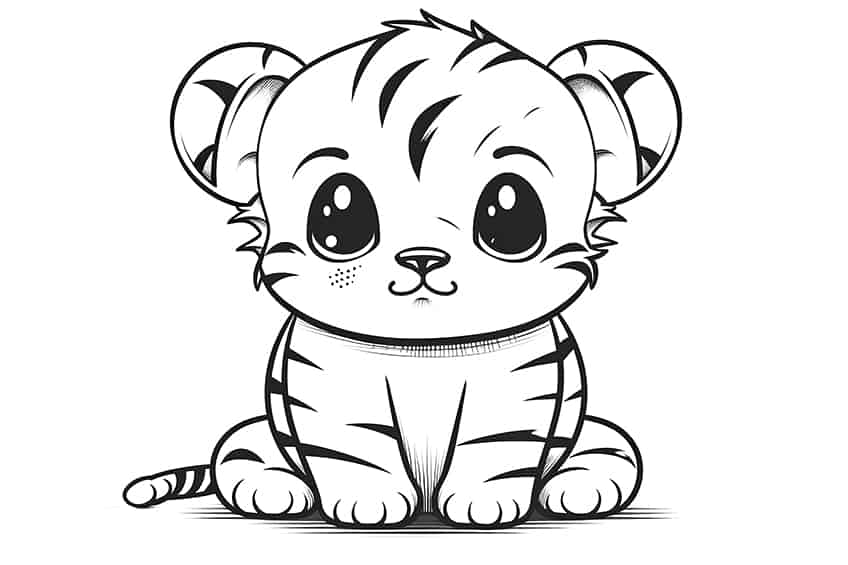 baby animal coloring page 15