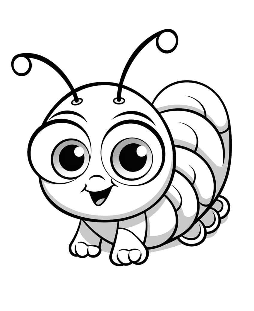 cute animal coloring page 07