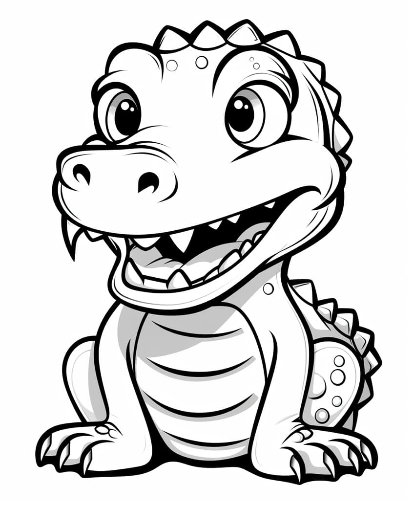 cute animal coloring page 09