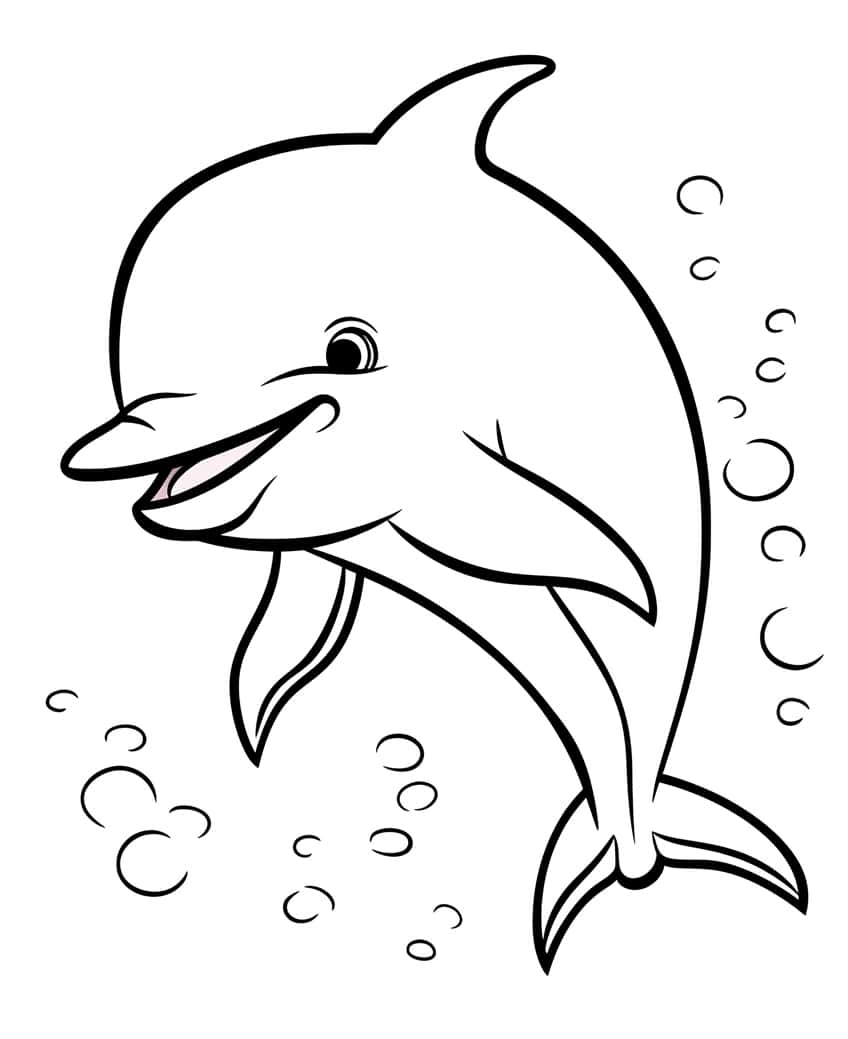 cute animal coloring page 12