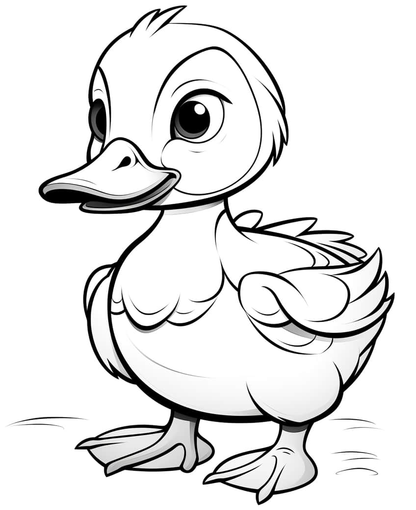 cute animal coloring page 13