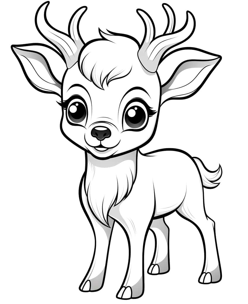 cute animal coloring page 16