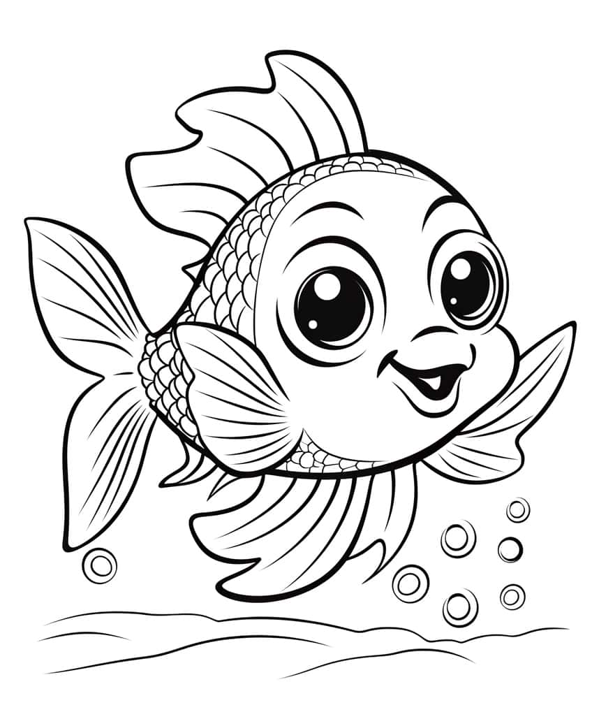 cute animal coloring page 17