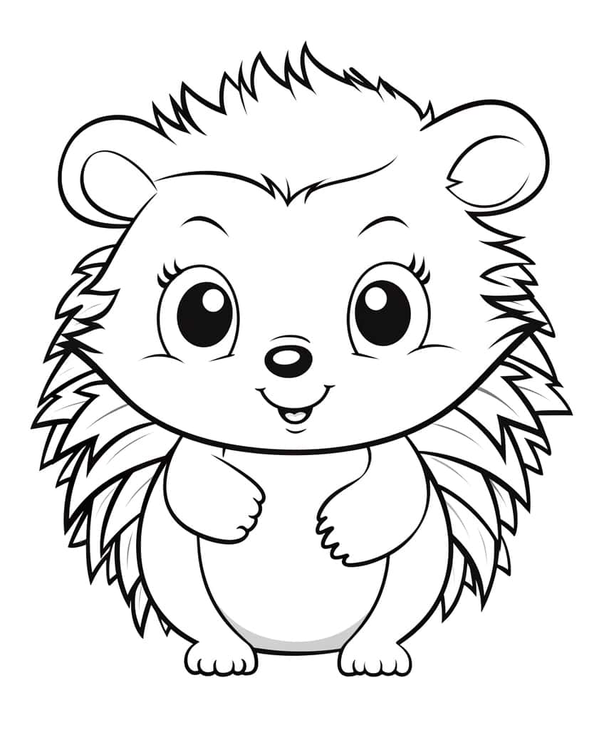 cute animal coloring page 21