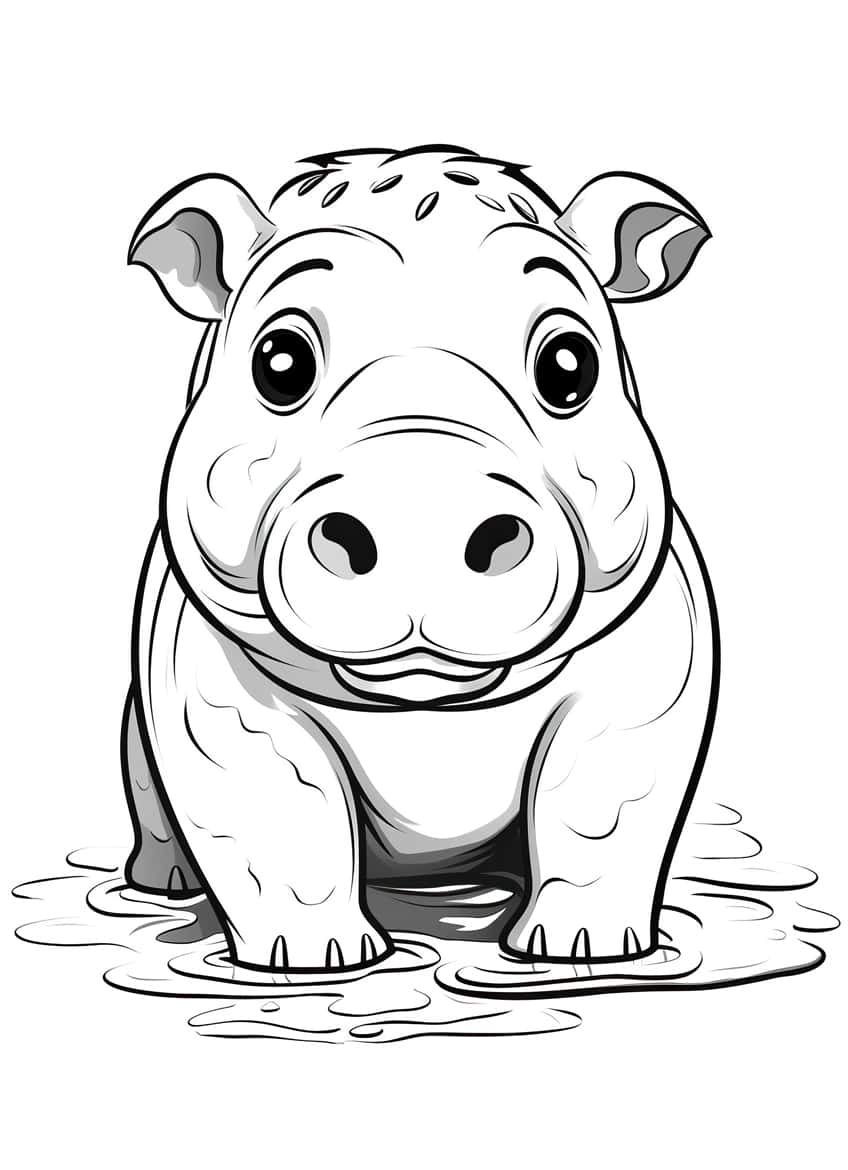 cute animal coloring page 22