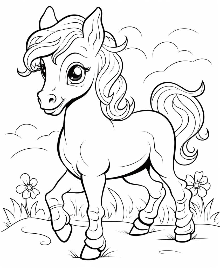 cute animal coloring page 23