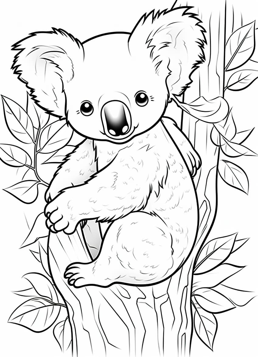 cute animal coloring page 25