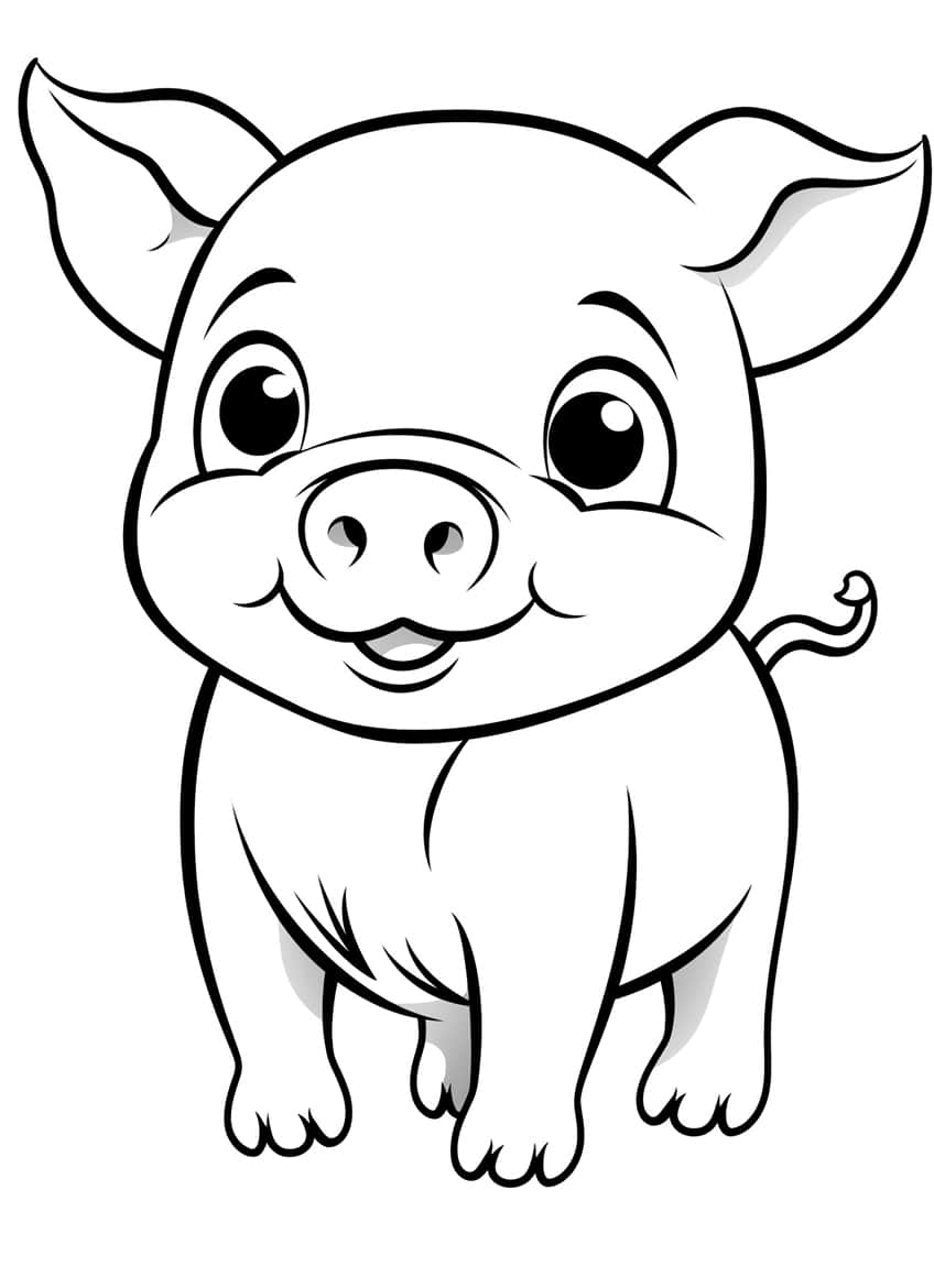 cute animal coloring page 37