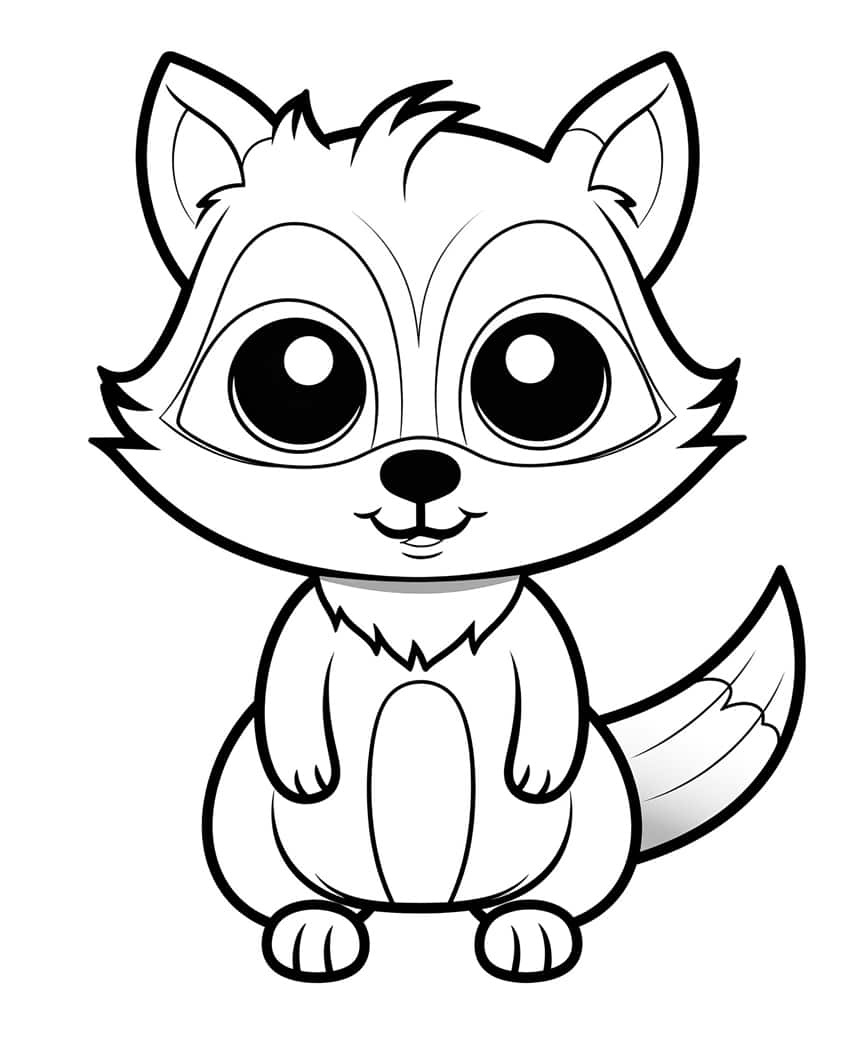 cute animal coloring page 39