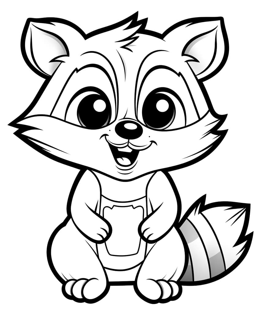 cute animal coloring page 40