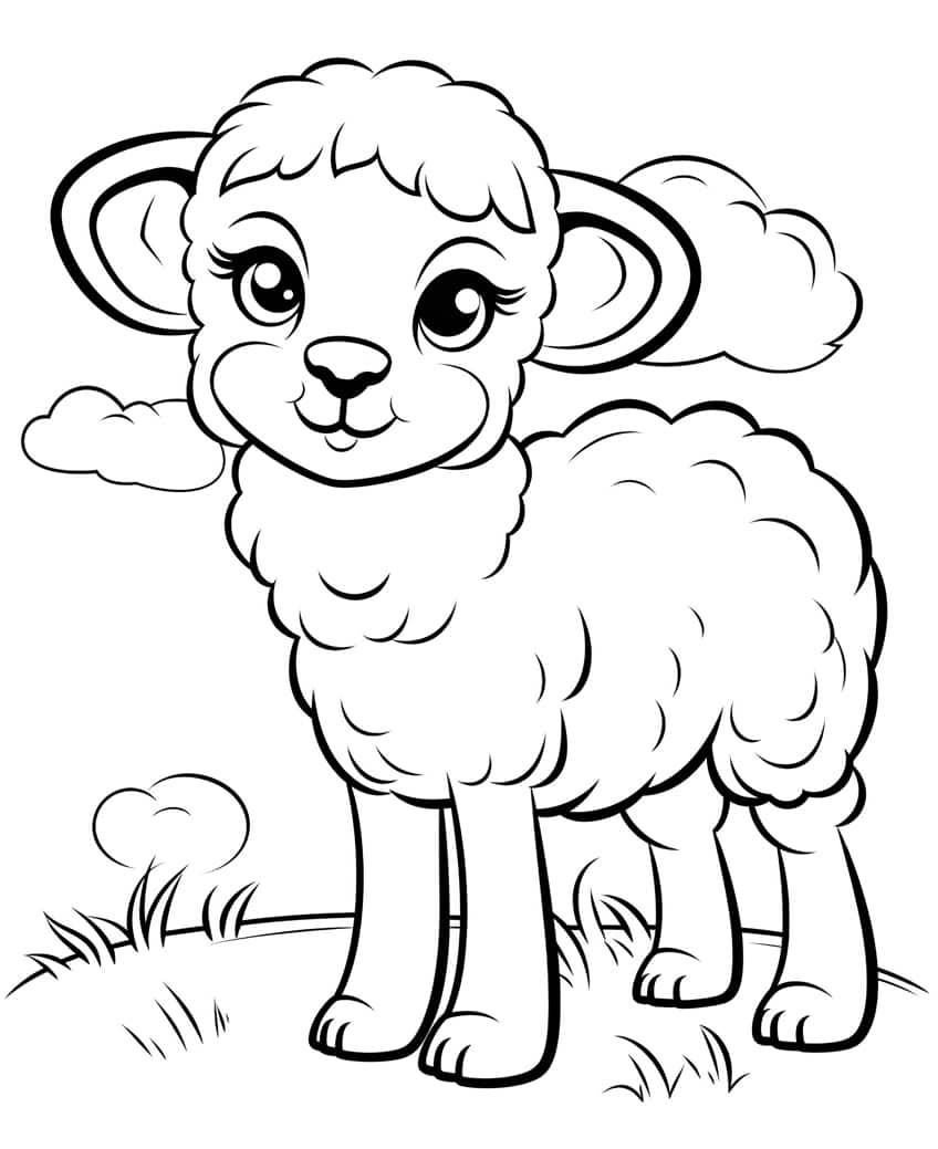 cute animal coloring page 41