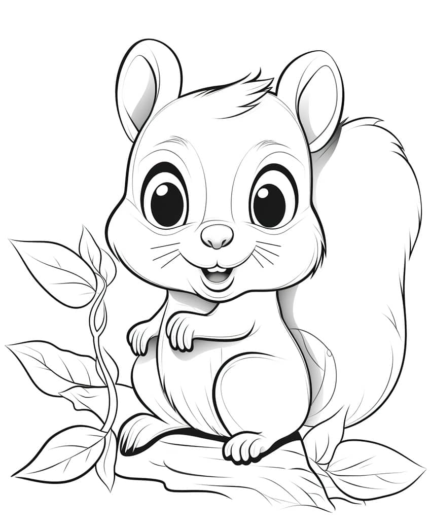 cute animal coloring page 45