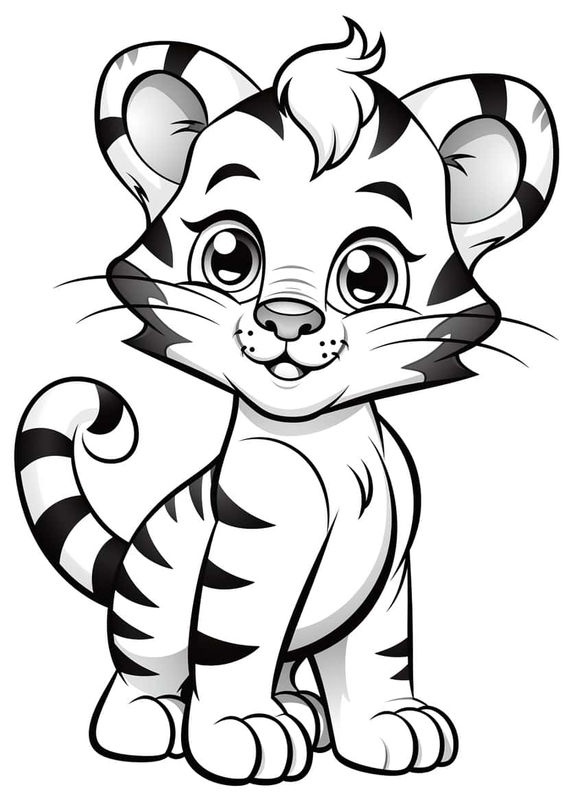 cute animal coloring page 47