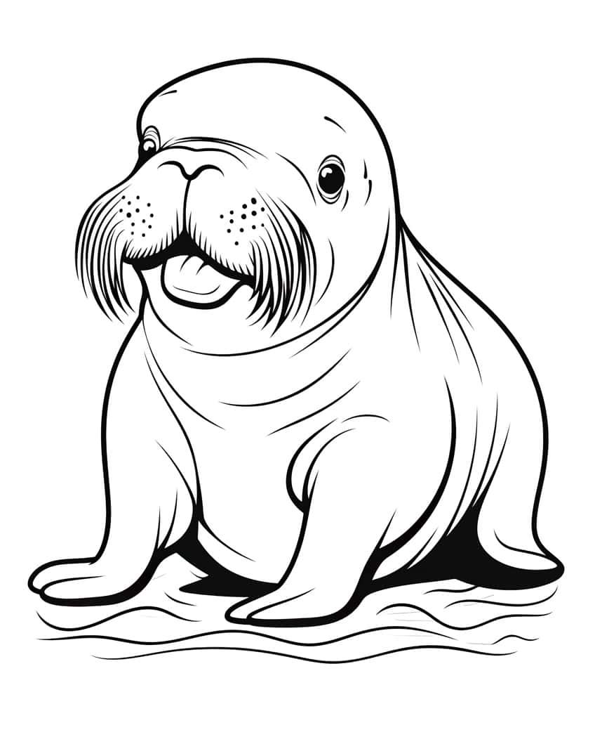 cute animal coloring page 50