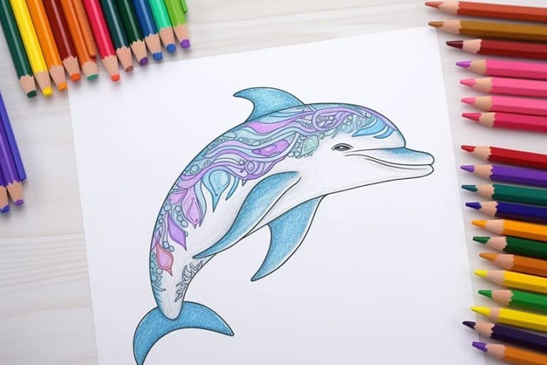 Dolphin Coloring Pages – 39 Fascinating Dolphin Coloring Sheets
