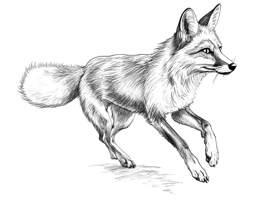 fox coloring page 04