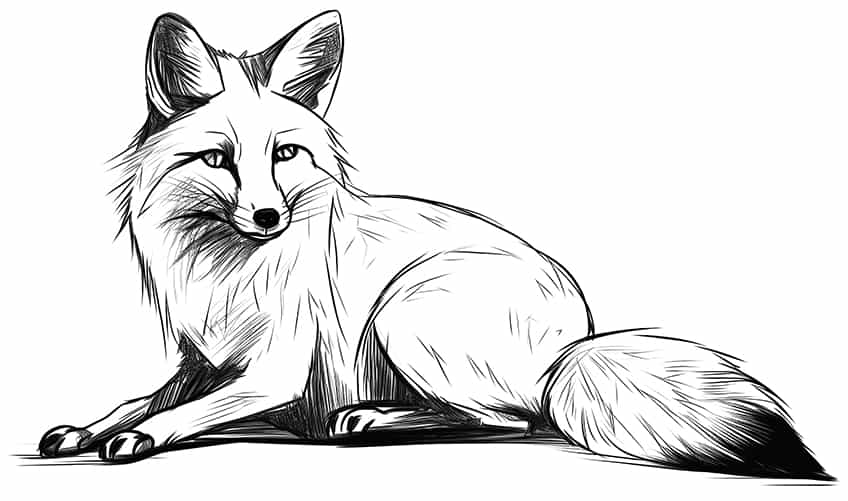 fox coloring page 14