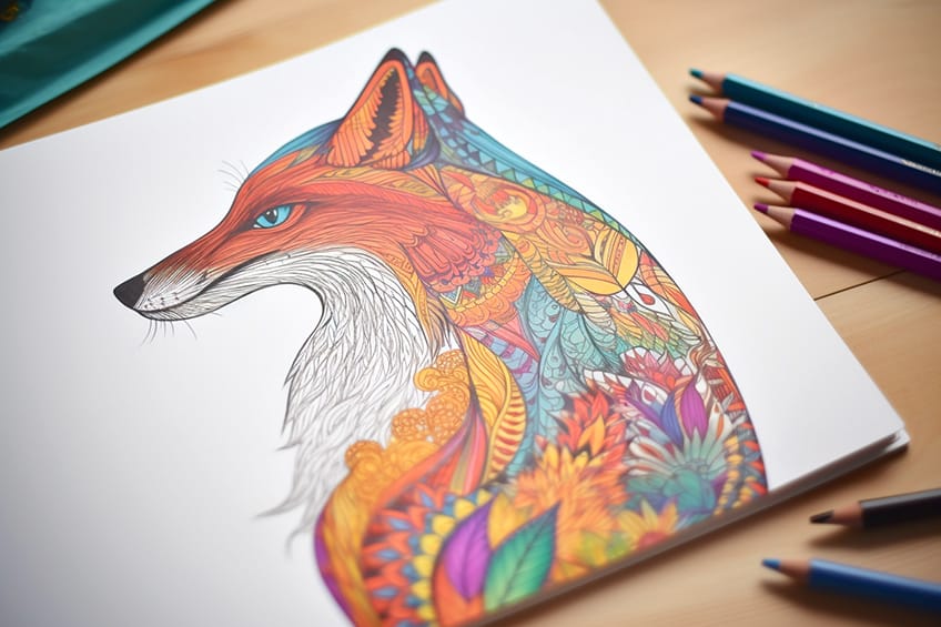 fox coloring pages