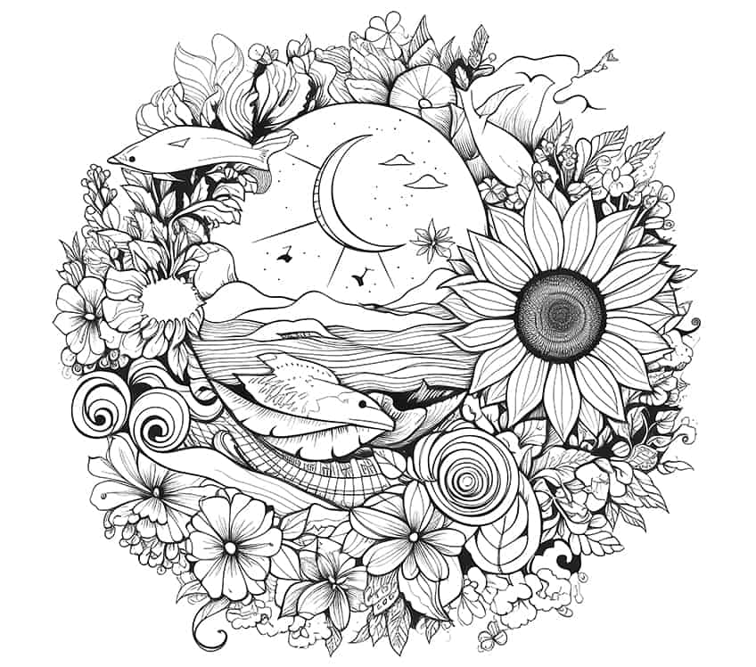summer coloring page 01