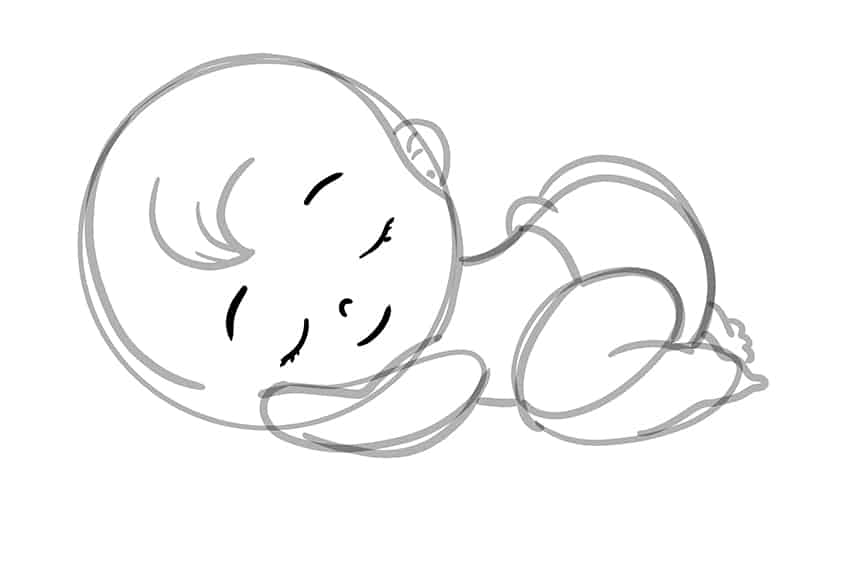 Drawing a Baby 09