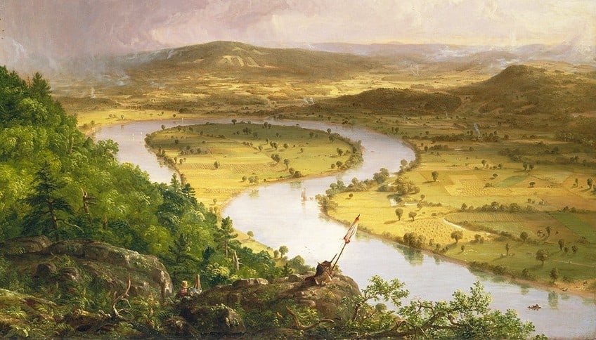 Shape in the Oxbow Painting