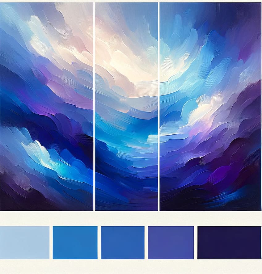 purple and blue graphic design