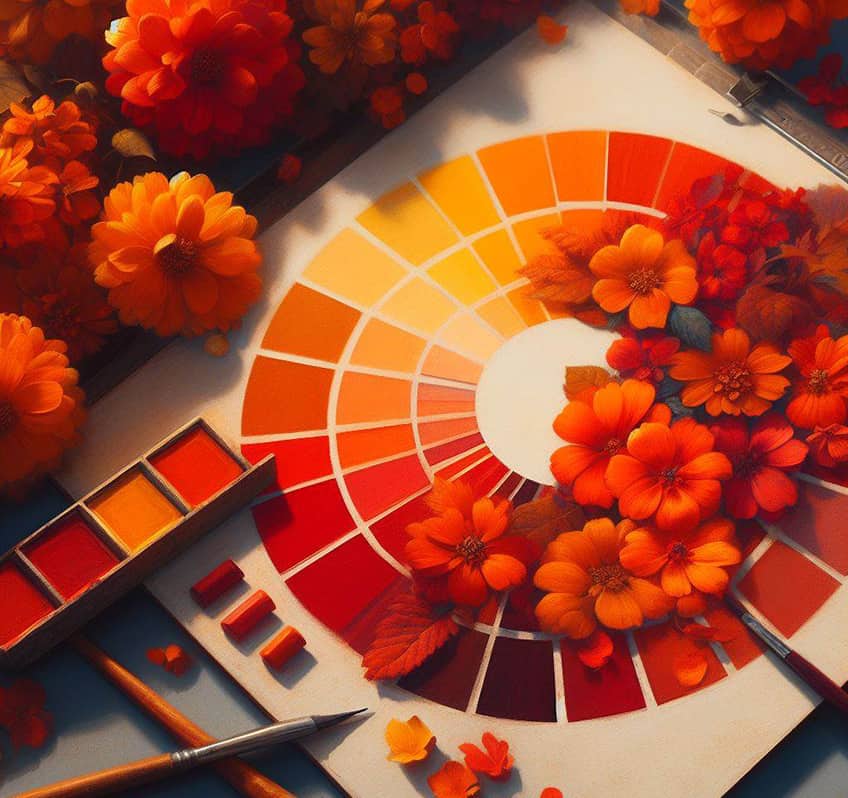 what colors do red and orange make