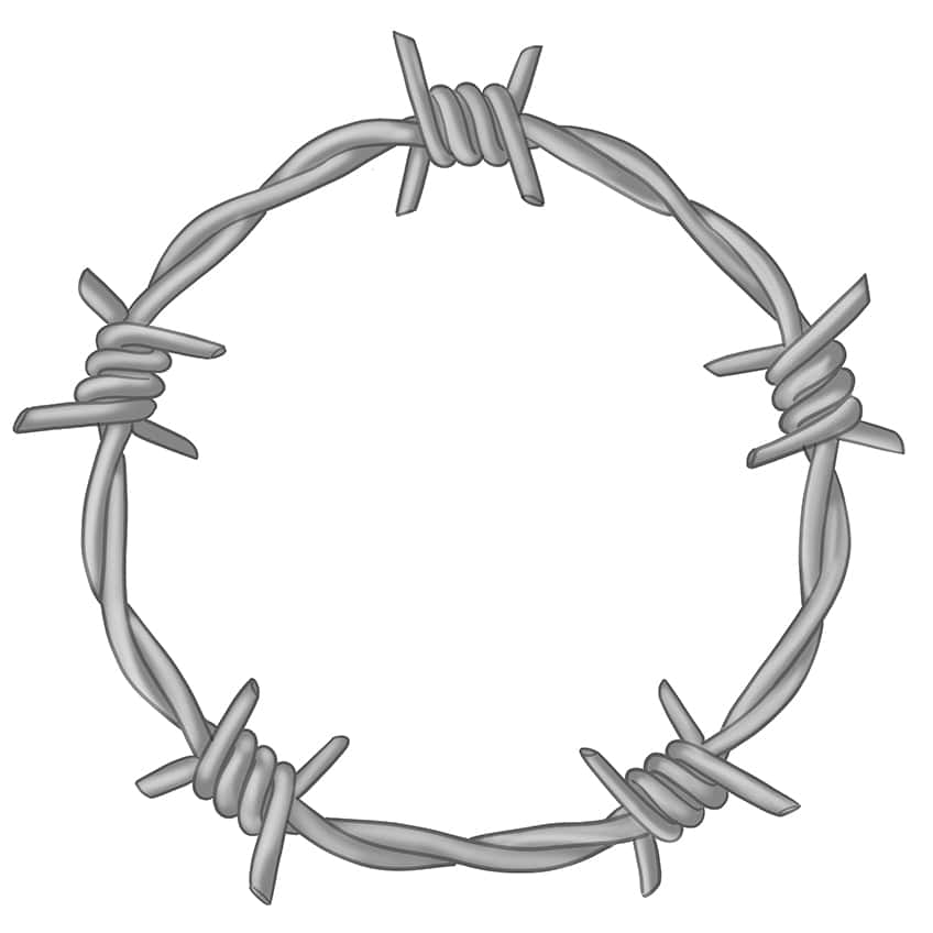 Barbed Wire Drawing 09