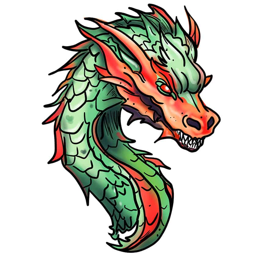Dragon Head Sketch 15