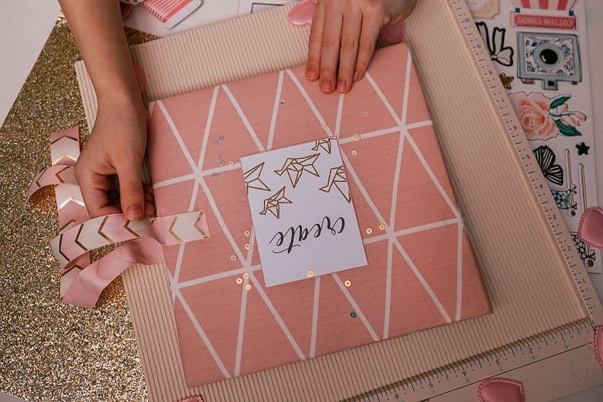 how to make a scrapbook cover from scratch