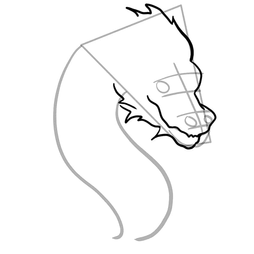 Easy to Draw Dragon Head 05