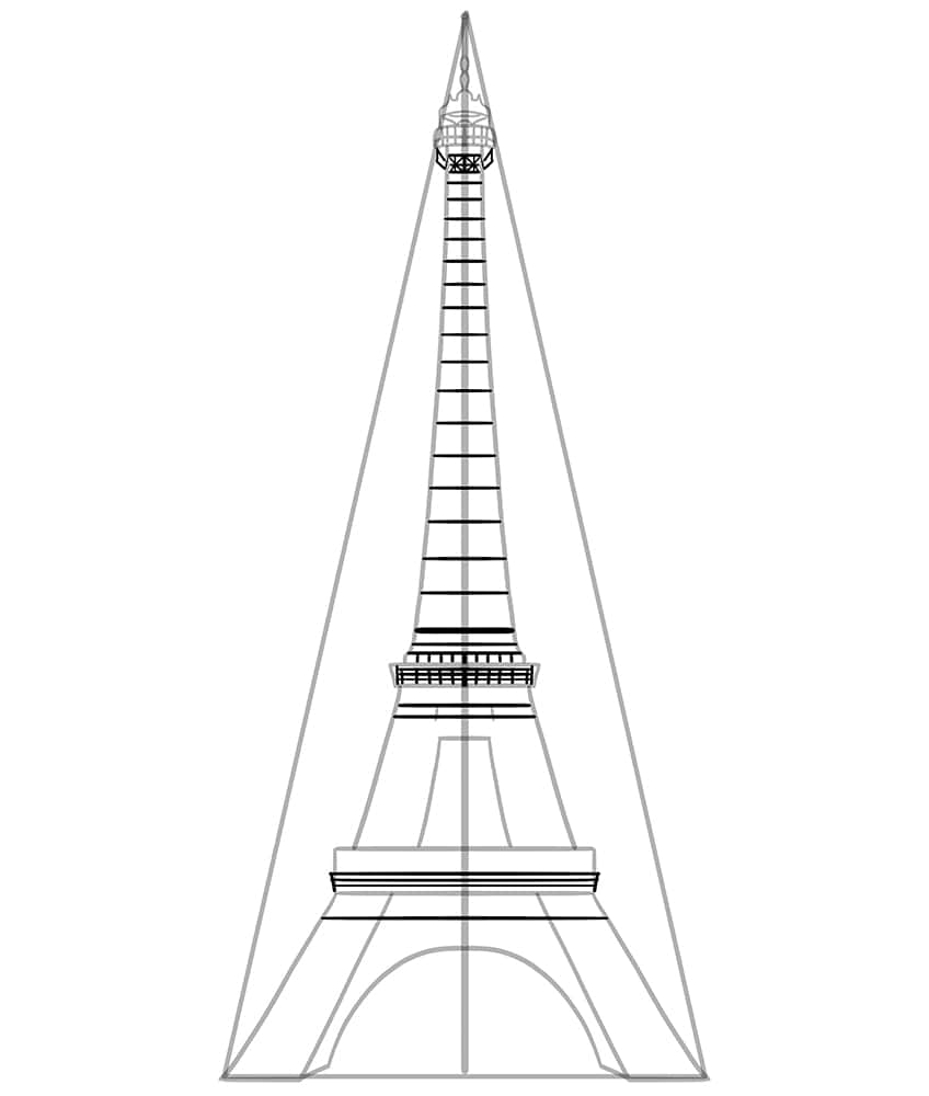 How to draw Eiffel Tower 💕🗼 #drawing #creative #foryou #fyp #learnon... |  Draw | TikTok