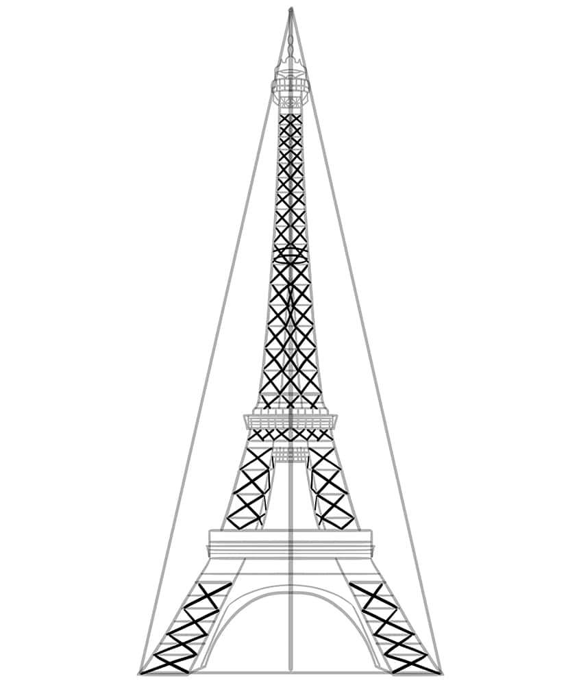 Eiffel Tower Drawing 10