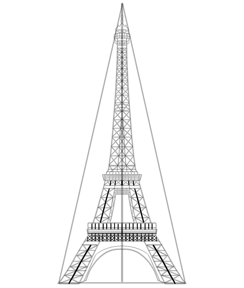 Eiffel Tower Drawing 11