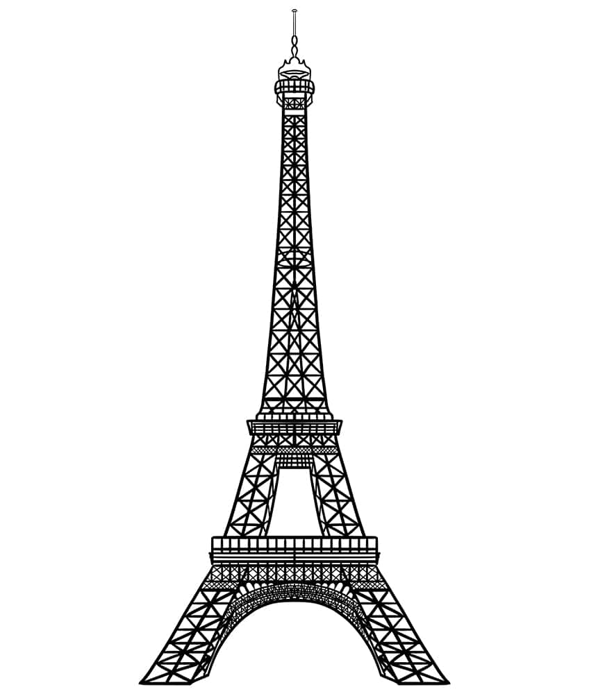 Eiffel Tower Sketch 13