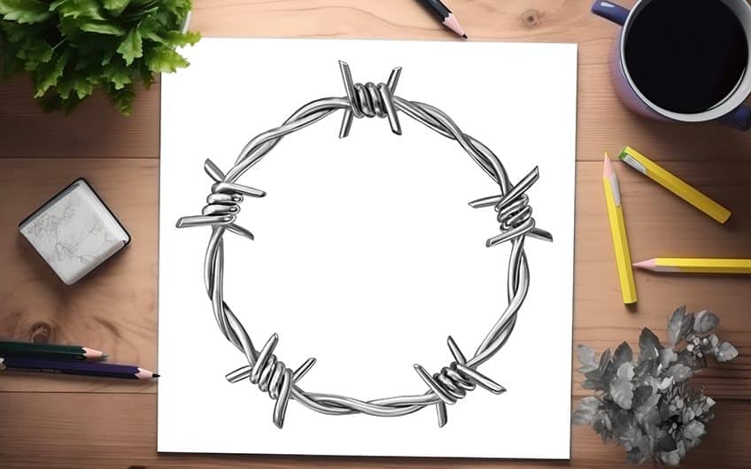 How to Draw a Barbed Wire Sketching the Sharpness