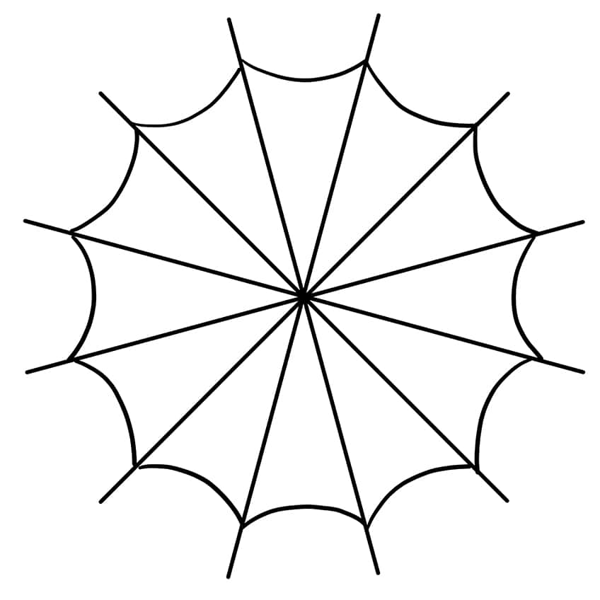 How To Draw a Spider Web Step by Step