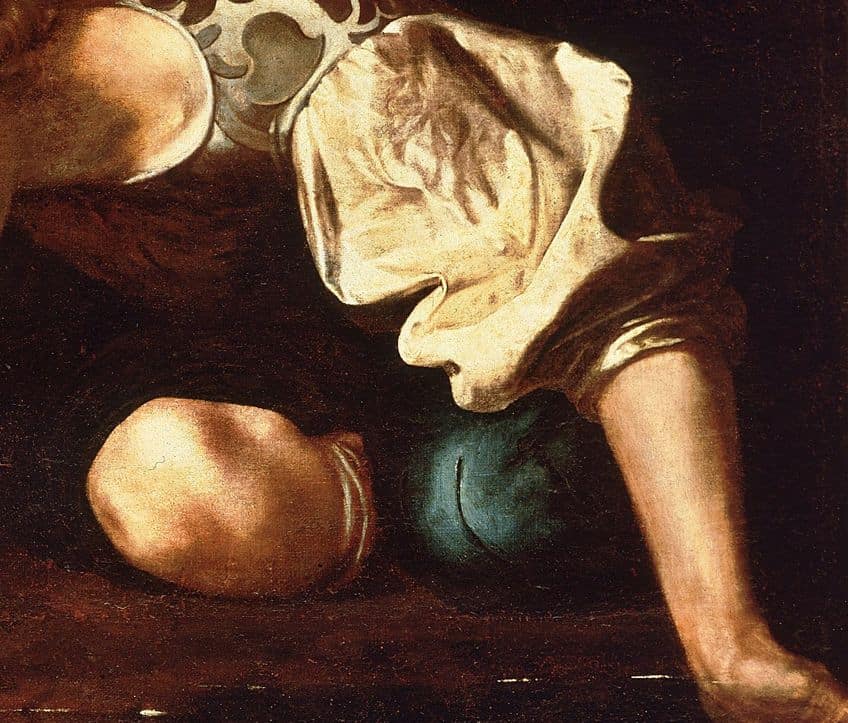 Narcissus by Caravaggio Shape