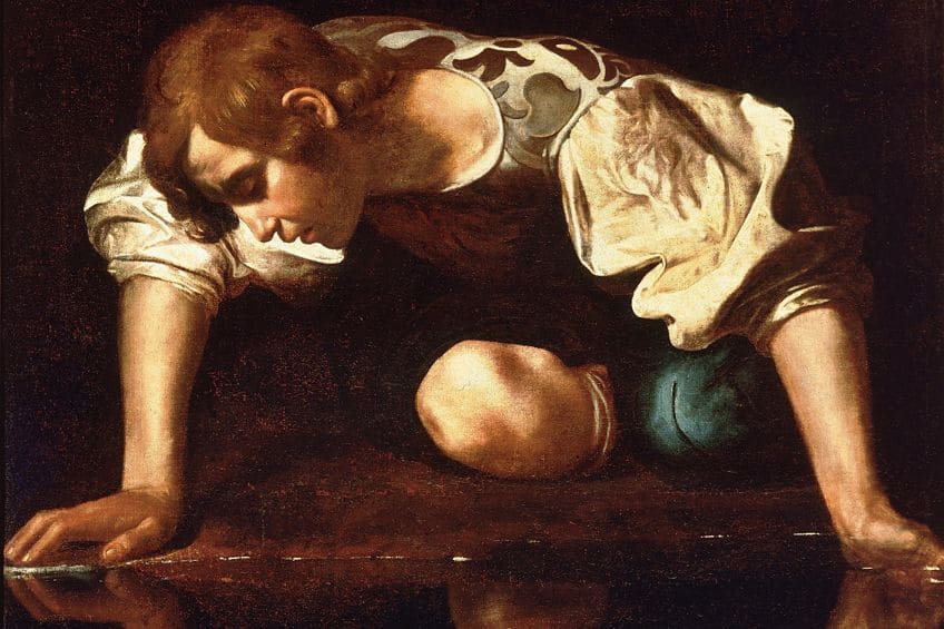 Narcissus by Caravaggio