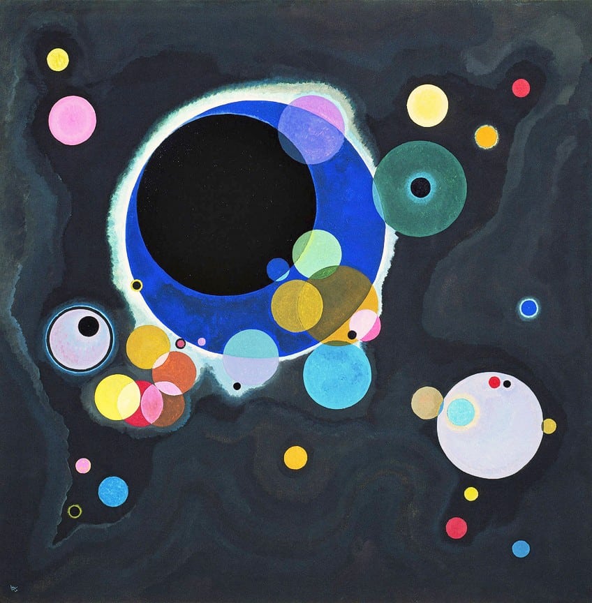 Where Is Several Circles by Wassily Kandinsky