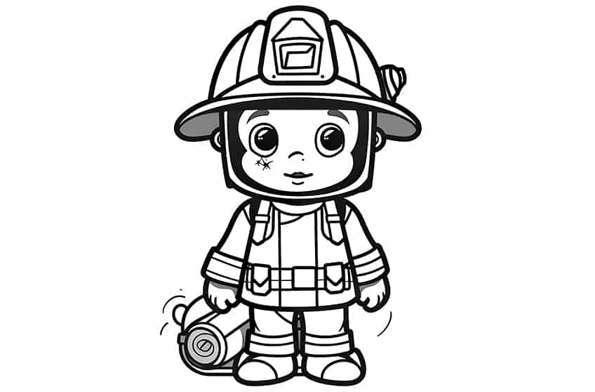 firefighter coloring page 09