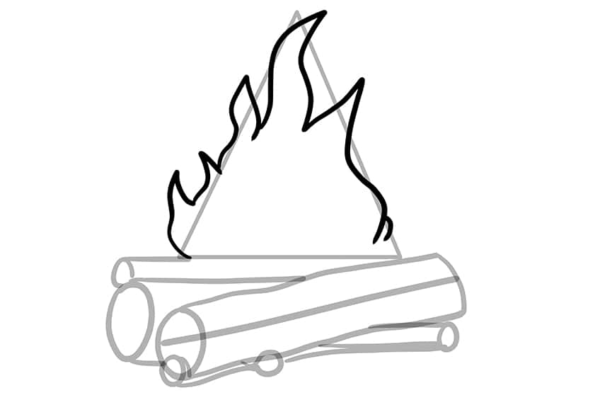 Campfire Drawing 06