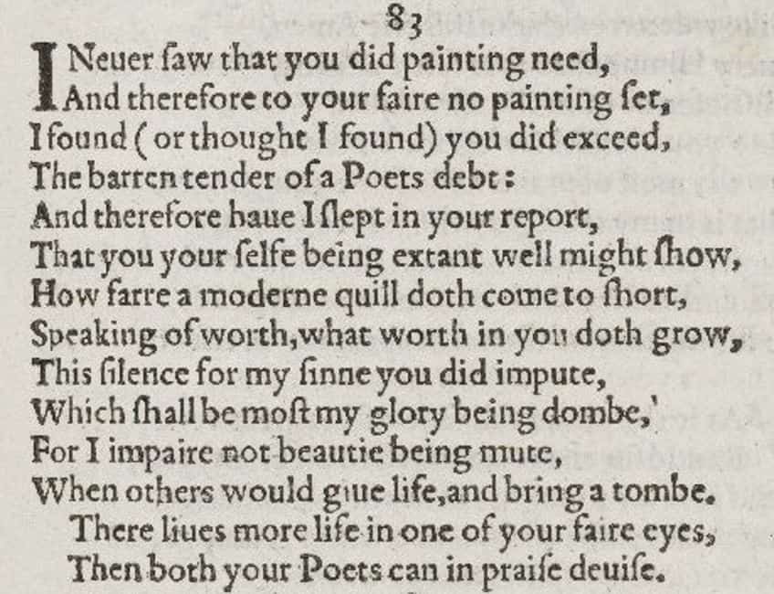 Famous Sonnet Topics