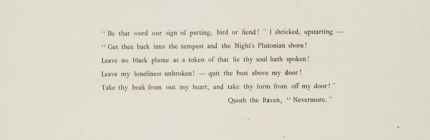 Summary of the Raven by Edgar Allan Poe Stanza Seventeen