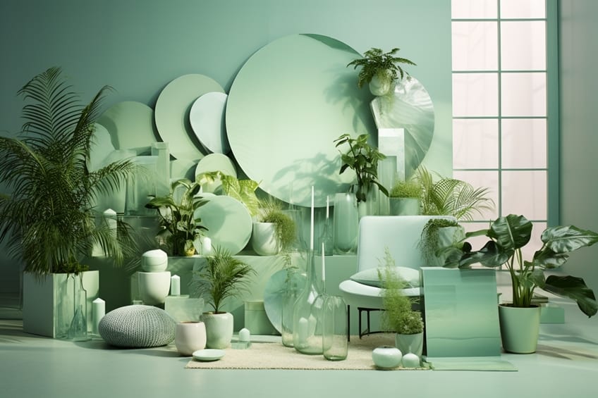 colors that go with mint green