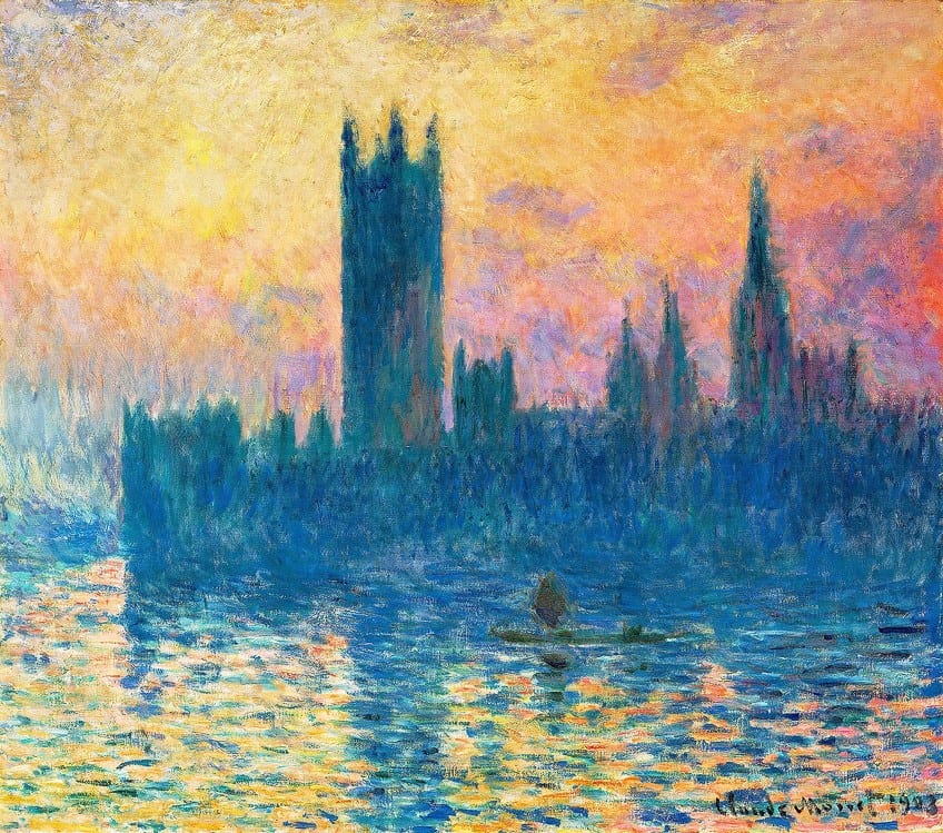 Monet Artwork of Parliament
